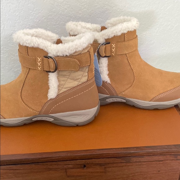 Cozy Tan Ankle Boots - Picture 9 of 11